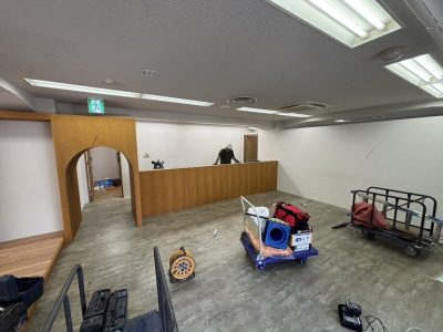 東京都港区六本木　テナント店舗内装解体　原状回復　解体前