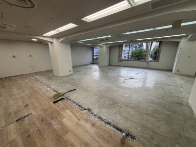 東京都港区六本木　テナント店舗内装解体　原状回復　解体後