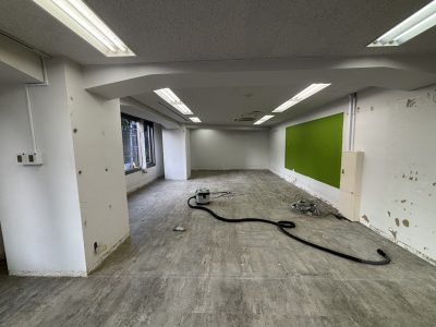 東京都港区六本木　テナント店舗内装解体　原状回復　解体後