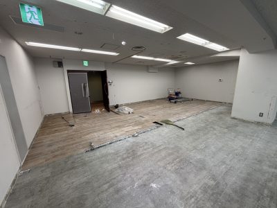 東京都港区六本木　テナント店舗内装解体　原状回復　解体後