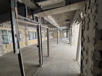【南浦和の内装解体】621坪(2049㎡)のスケルトン工事 解体後