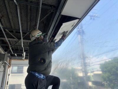 葛飾区200坪 内装解体 アスベスト撤去