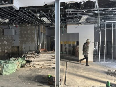 葛飾区200坪　内装解体途中